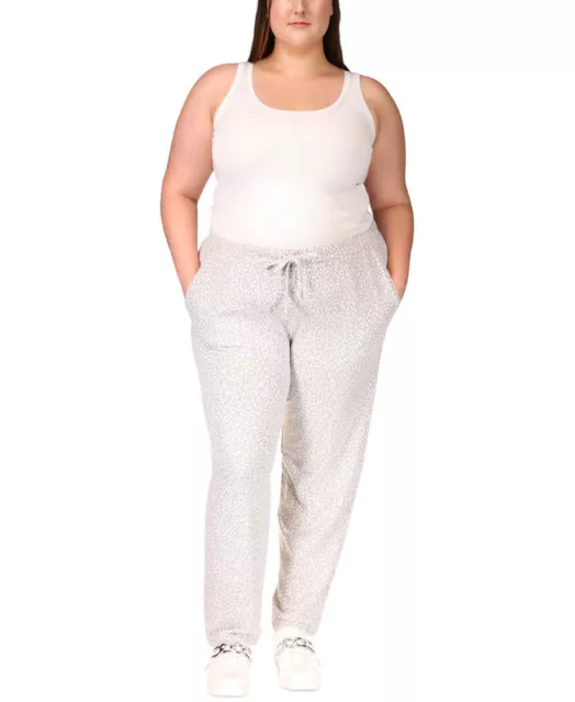 Michael Kors Women's Plus Size Jacquard Jogger Pants