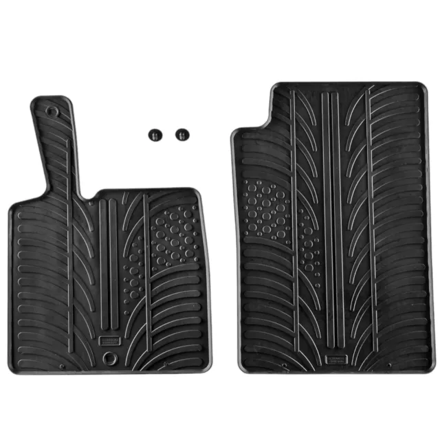 Rubber Car Floor Mats For Smart ForTwo All Weather Heavy Duty Rugs Auto Liners