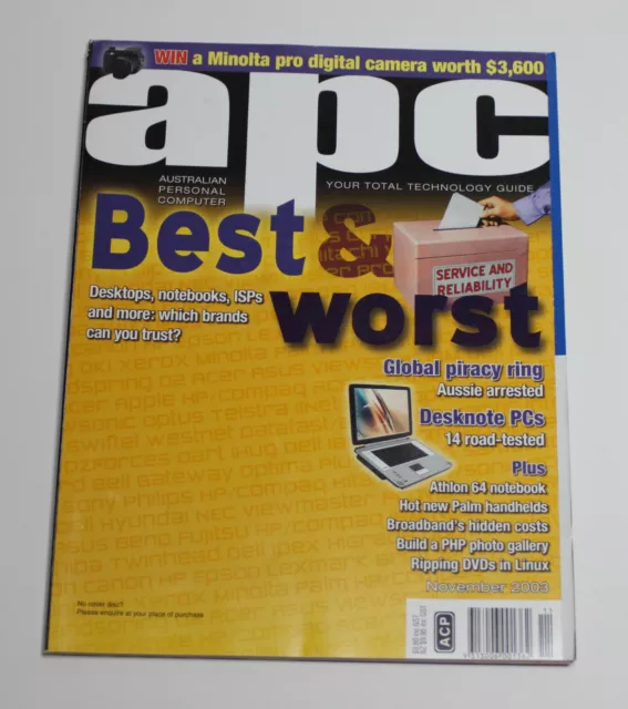 Australian Personal Computer (APC) Magazine (1 Issue from November 2003)