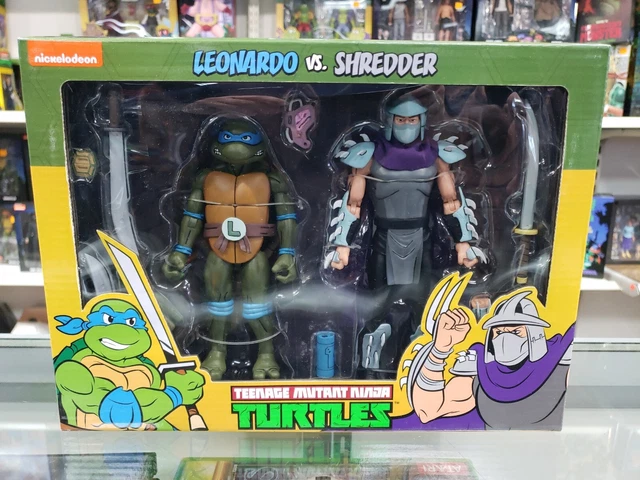 NECA Teenage Mutant Ninja Turtles Leonardo VS Shredder Target Action Figure