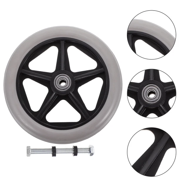 Lot De 5 Roulettes Pour Chaise De Bureau - Tige 11 Mm X 22 Mm - Pour Sols Durs, Charge Jusqu'à 295 Kg