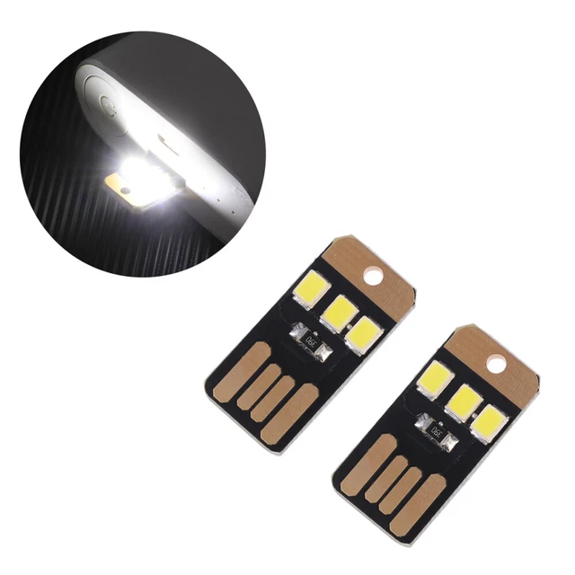 5 pz/set luce LED mini USB LED LED LED portachiavi bambino ultra sottile