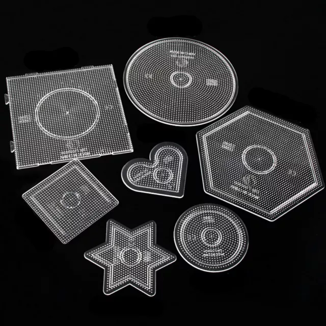Large Pegboards for Perler Bead Hama Fuse Beads Clear Square Design BoH-LN