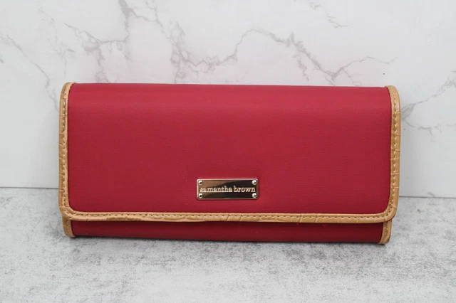 Samantha Brown Travel Bi-Fold Red Wallet
