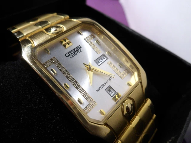 RELOJ OROLOGIO MONTRE Watch Citizen Quartz Golden 1032- S66218 Hsb