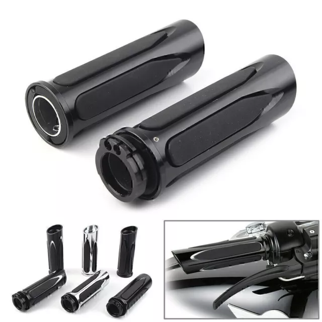 Handlebar Hand Grips Pair For Harley Touring Road Electra Glide Softail Breakout