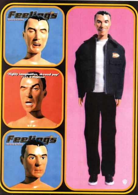 Framed Magazine Advert 11X9" David Byrne : Feelings Album/Single