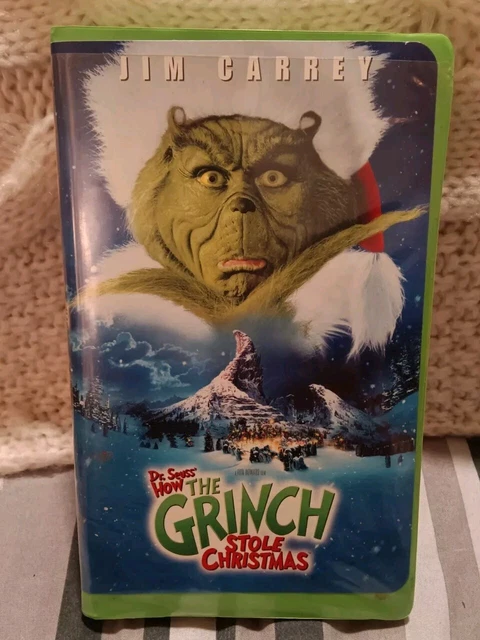 DR. SEUSS HOW The Grinch Stole Christmas 2000 Movie VHS Tape Starring