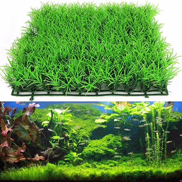 Artificial Water Aquatic Green Grass Plant Lawn Aquarium Fish Tank  Landscap `uk