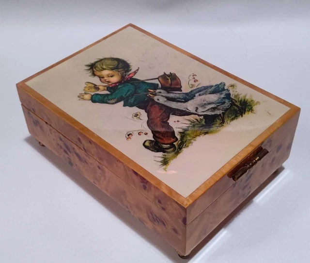 SWISS MADE GUEISSAZJACCARD Music Box Edelweiss/Anniversary Song 2