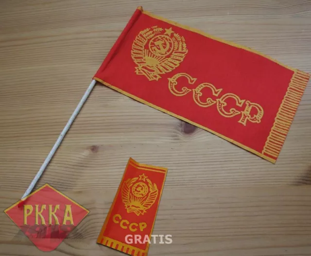 Band Autofahne Tischfahne Fahne Fähnchen Flagge Flag UdSSR Lenin DDR Parade флаг