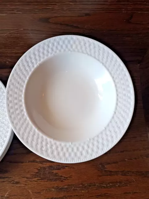 15 pc LNT Home Basket Weave Oneida WICKER Style Dinner Plates and Bowls 3