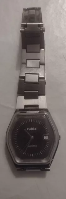 DDR Ruhla Quarz Uhr -Deckelgravur "Ehrengeschenk des ZK der SED"