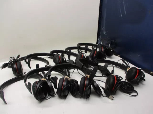 Lot of 10 Jabra Evolve 20  Mono HSC016 Noise Canceling USB Headset 4993-823-309