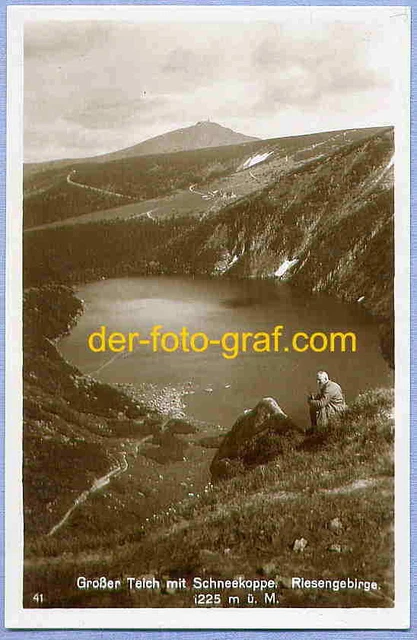 FOTO, SCHLESIEN, RIESENGEBIRGE, Großer Teich, 1930 !! EUR 12,38