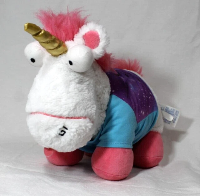 Build A Bear Fluffy The Unicorn Plush Minions Despicable Me 3 Pink White Shirt