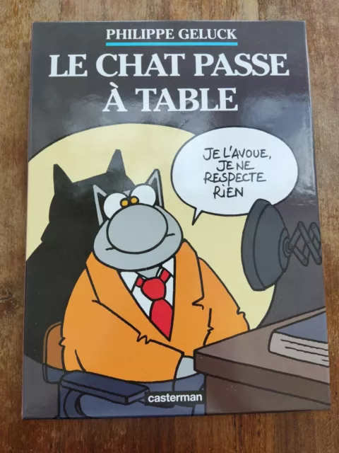 BD Le Chat Le chat passe à table- GELUGK - CASTERMAN 2014 coffret 2 mini albums