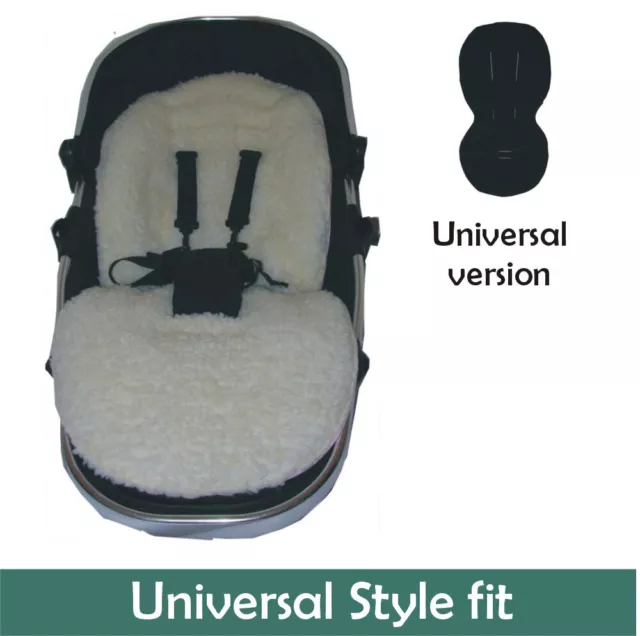 Jillyraff Padded  Seat Liner Universal Style fit in Faux Lambs Fleece