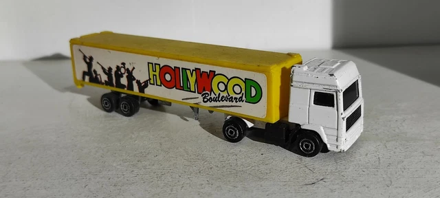 Ancien Camion Majorette Atlas Van Lines Avec Tête Volvo - échelle 1/100, D'occasion, Parfait Pour Collection