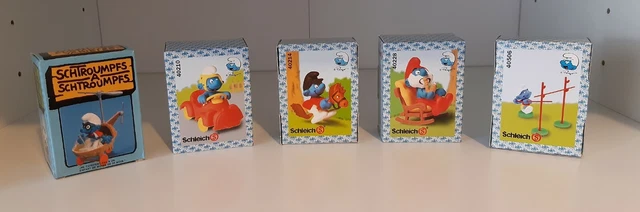 Lot De 10 Schtroumpfs Schleich – Super Schtroumpf – Figurines Neuves En Boîte