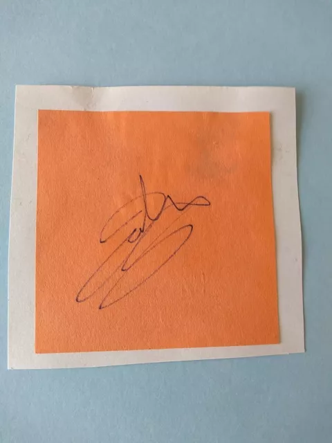 2 x john altman hand signed autographs 8 X 8  cm double sided EastEnders
