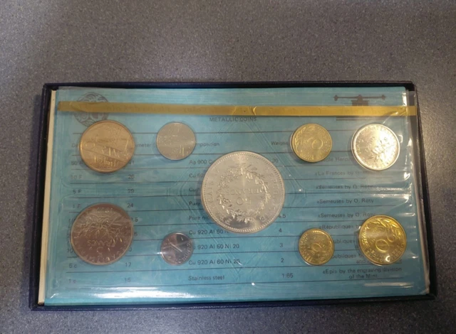 Coffret Monnaie De Paris 1980 – Pièces Fleurs De Coins Qualité FDC – Collection France