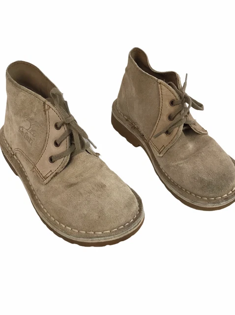 VINTAGE BATA SAFARI Boots Cowhair Leather Kenya Men display picture 1