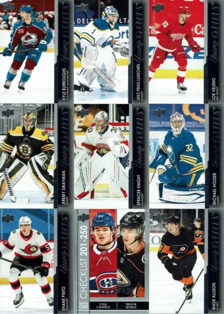 2021-22 Upper Deck Series 1, 2 & Extended Young Guns- Complete your set - U Pick