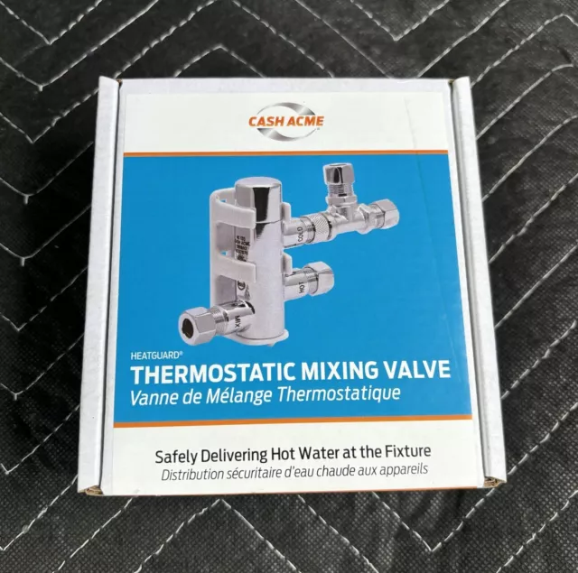 Cash Acme 3/8" Compression HG-135 Thermostatic Mixing Valve w/ Compression Tee