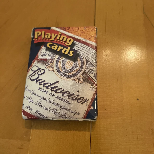 Budweiser Playing Cards 2000 Red White and Blue used