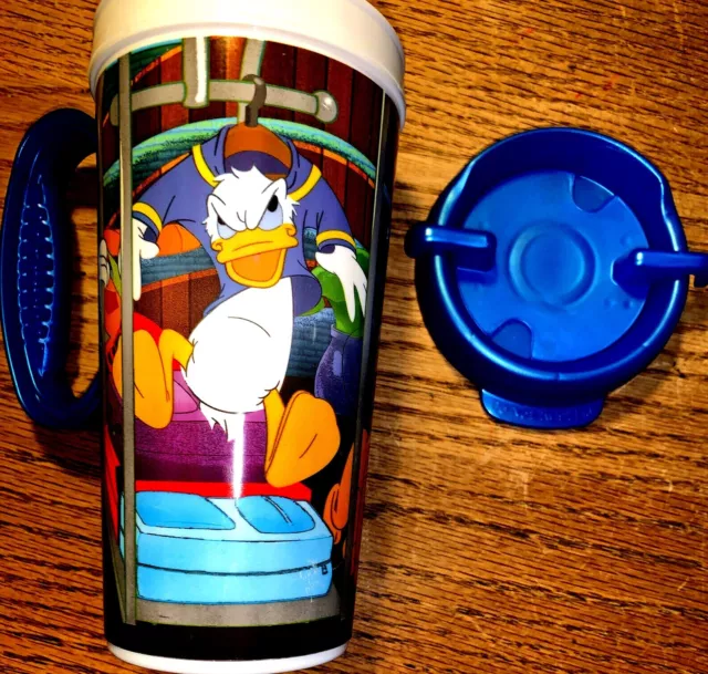 DISNEY PARKS" WELCOME" 16 oz Plastic Travel Mug W/ LID #01490LR 3