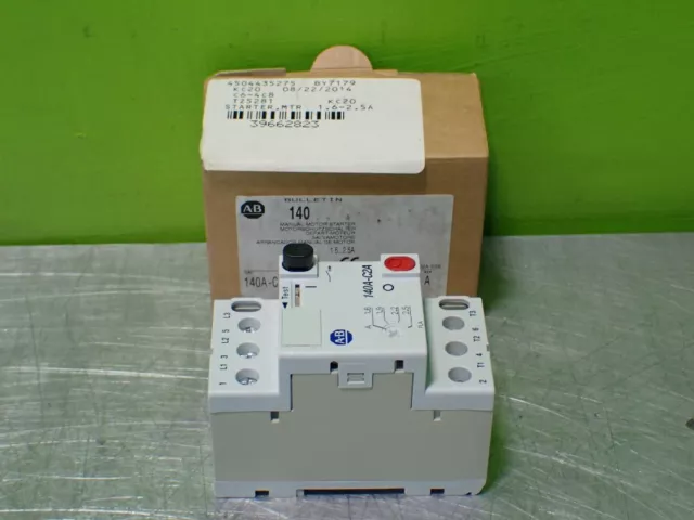 Euc-Allen-Bradley 140A-C2A-B25 Manual Motor Starter. 1.6-2.5A