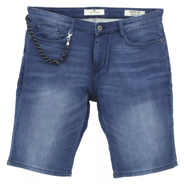 TOM TAILOR kurze Herren Jeans Shorts Bermudas JOSH Slim Stretch blue blau 25557