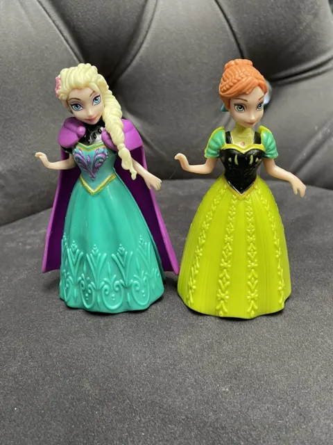 Disney Frozen Anna Magic Clip Dolls Elsa And Anna 9cm
