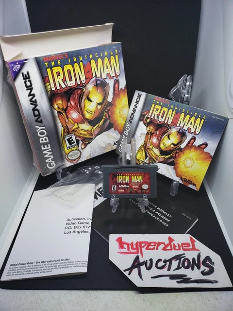 INVINCIBLE IRON MAN Nintendo Gameboy Advance GBA USED CIB Marvel FREE S&H IN USA