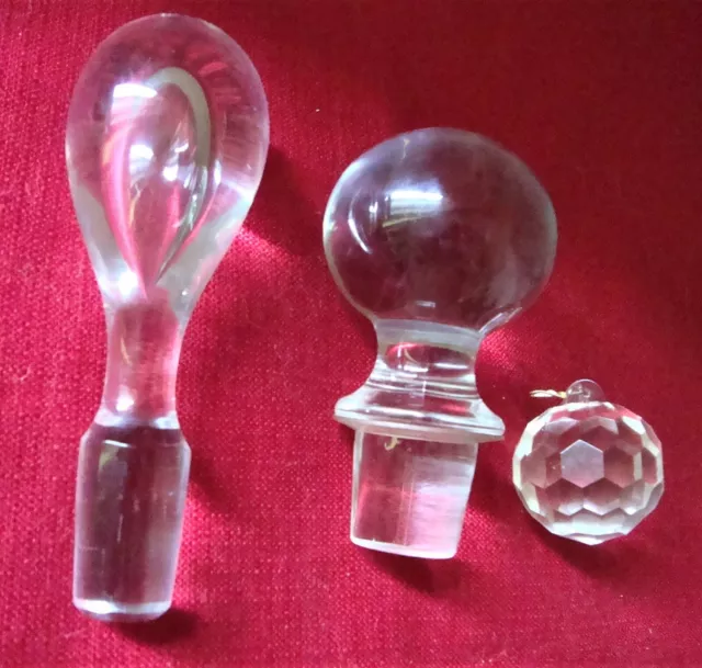 Boule à facettes en cristal de lustre à pampilles D6cm Bohême  #SoutienUkraine