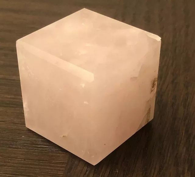 Cube de quartz rose naturel solide non traité 2