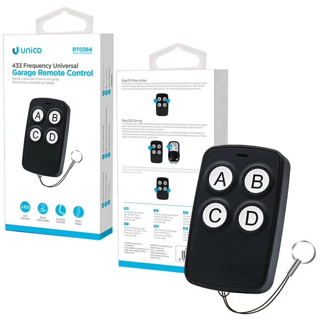 Telecomando Cancello Compatibile Con GIBIDI DOMINO AU1590 AU1680 - Foto 3