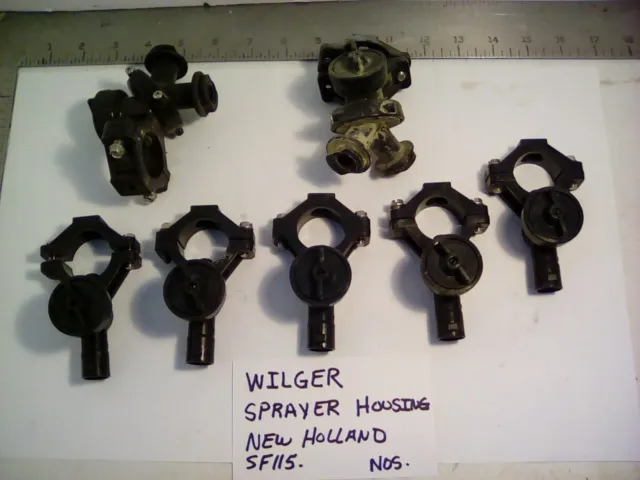7 Ea.  Wilger Diaphragm Combo Jet Mounting Body / Housings, Used