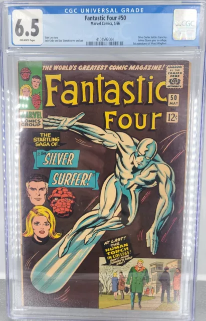 Fantastic Four 50 (3rd App. Of Silver Surfer And 2nd App. Of Galactus) CGC 6.5