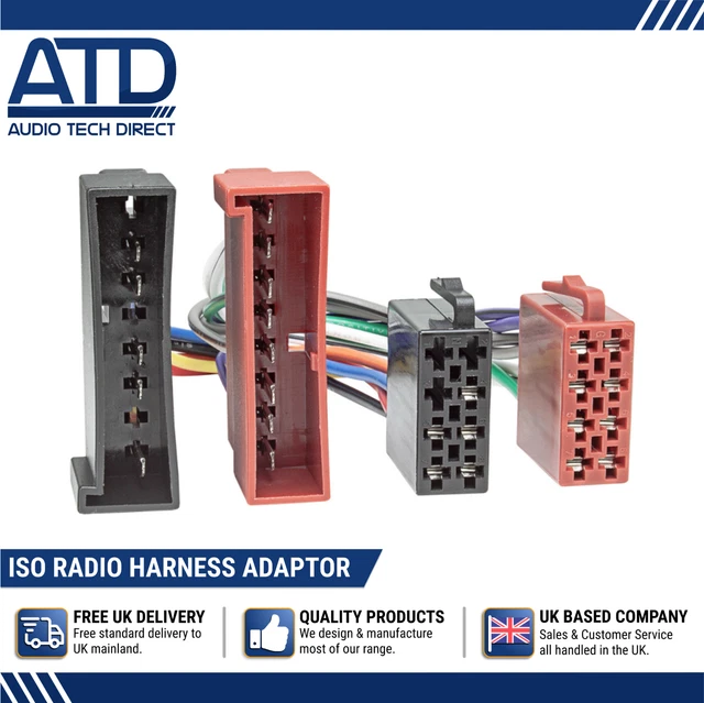 Marco De Montaje + Cable Adaptador ISO Para Radio 1-DIN – Ford Fiesta JH1 Y Fusion, ACV FO-07