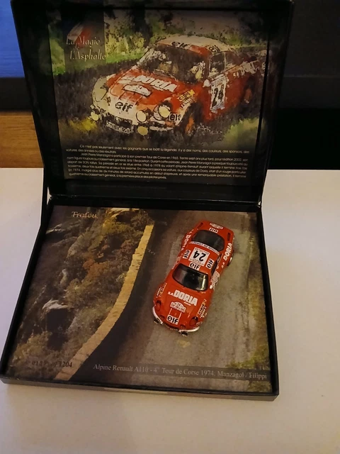 KYOSHO RENAULT ALPINE A110 #1 winner Rally Tour de Corse 1973 1/18