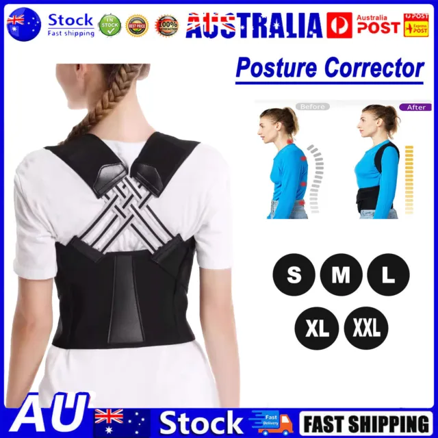 Adjustable Posture Corrector Low Back Support Shoulder Brace Belt for Women Men