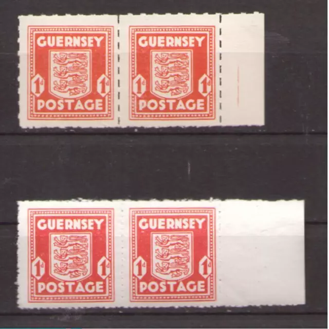 1941 Guernsey 2 Paar vom Rand gepr. Wieneke BPP oder ungeprüft