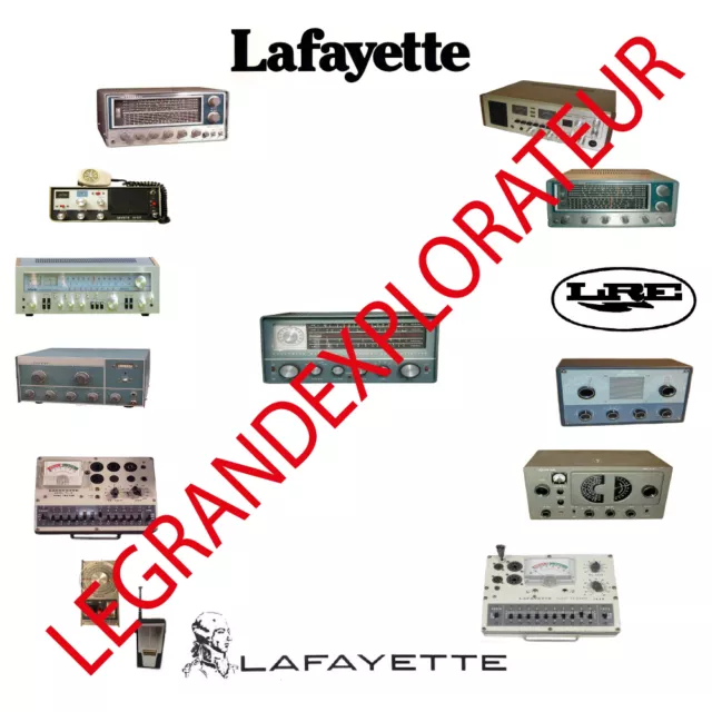 Ultimate Lafayette Radio Operation Repair Service Manual & Schematics  on DVD