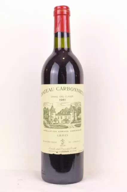pessac-léognan château carbonnieux grand cru classé rouge 1981 - bordeaux