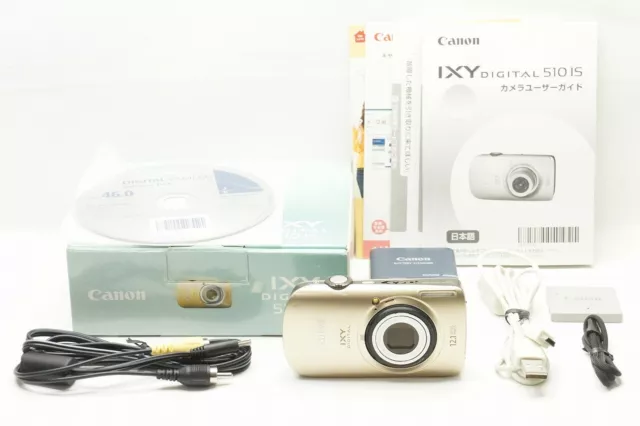 Canon IXY DIGITAL 510 IS 12.1MP Compact Digital Camera w/ Box #231126a