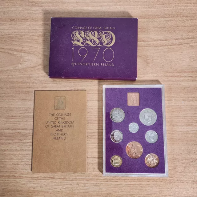 UK 1970 Coinage Of Great Britain & Northern Ireland Royal Mint Proof Coin Set