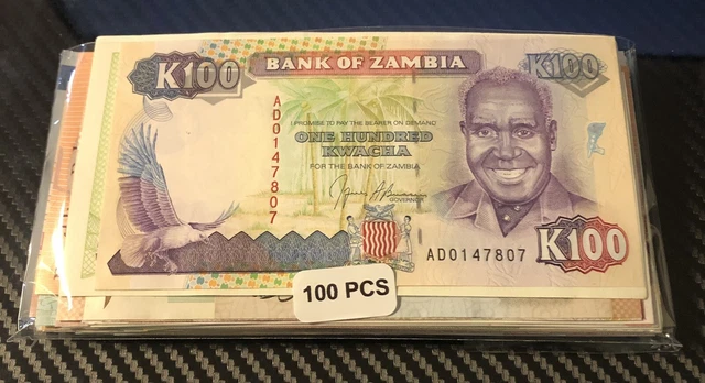 Lot de 100 Billets Du Monde (neuf , UNC) (7)