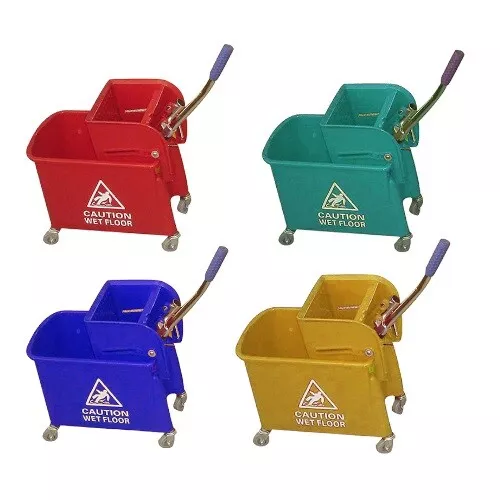 17L Commercial Mop Bucket & Wringer, Catering,Blue,Green,Red,Yellow